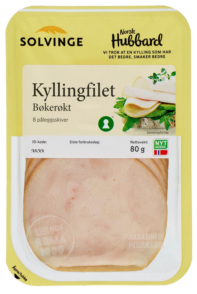 Solvinge Kyllingfilet Røkt Bøkeflis