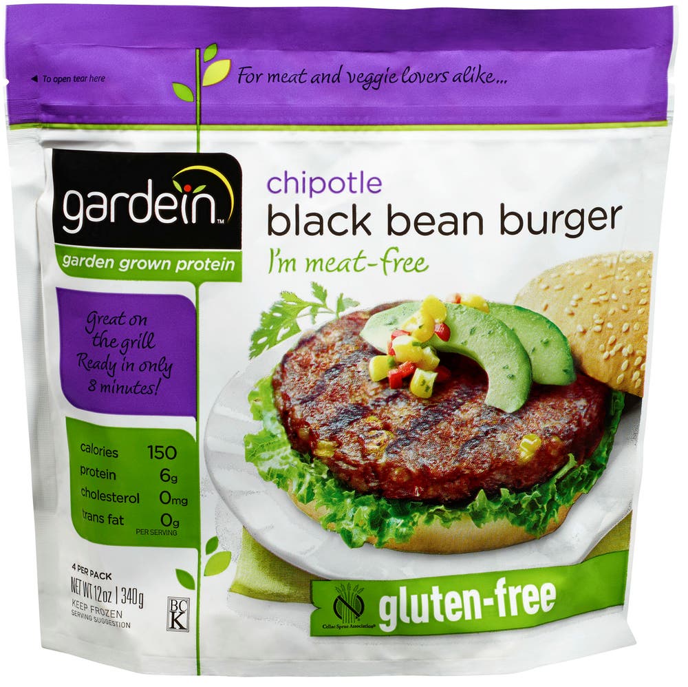 Gardein Black Bean Burger Kjøttfri, 4 stk