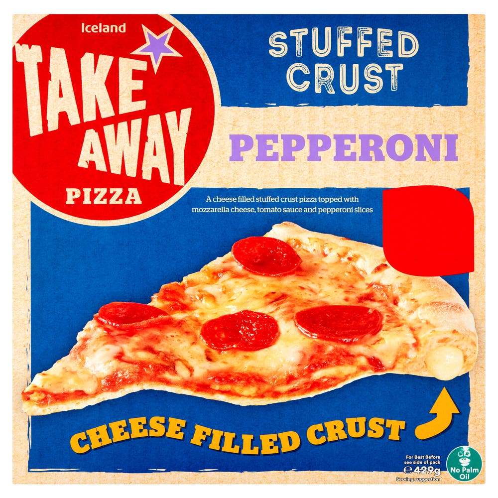 Iceland Pepperoni Pizza Ostefylt Skorpe