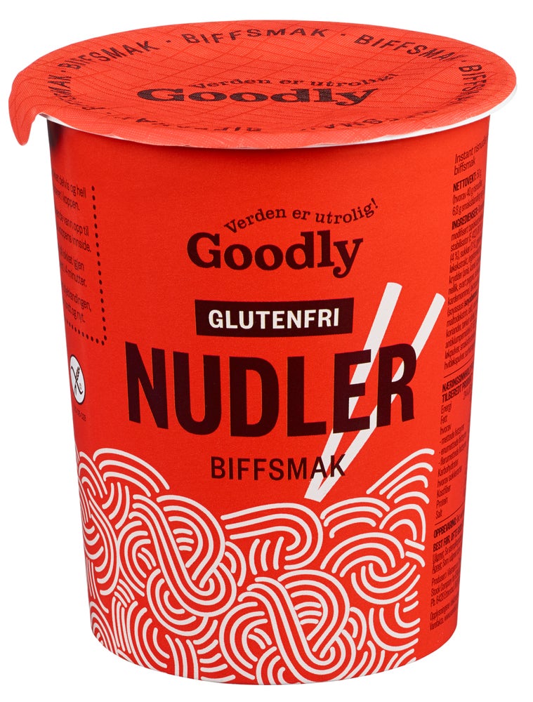 Goodly Nudler i Kopp M/biffsmak Glutenfri