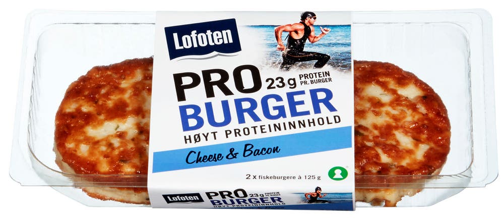 Lofoten Pro Burger Ost & Bacon 65%