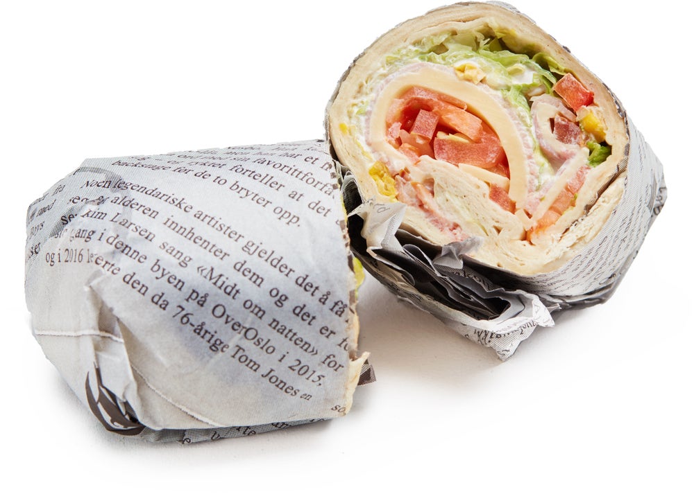 Strøm-Larsen Nysmurt Wrap Med Ost og Skinke
