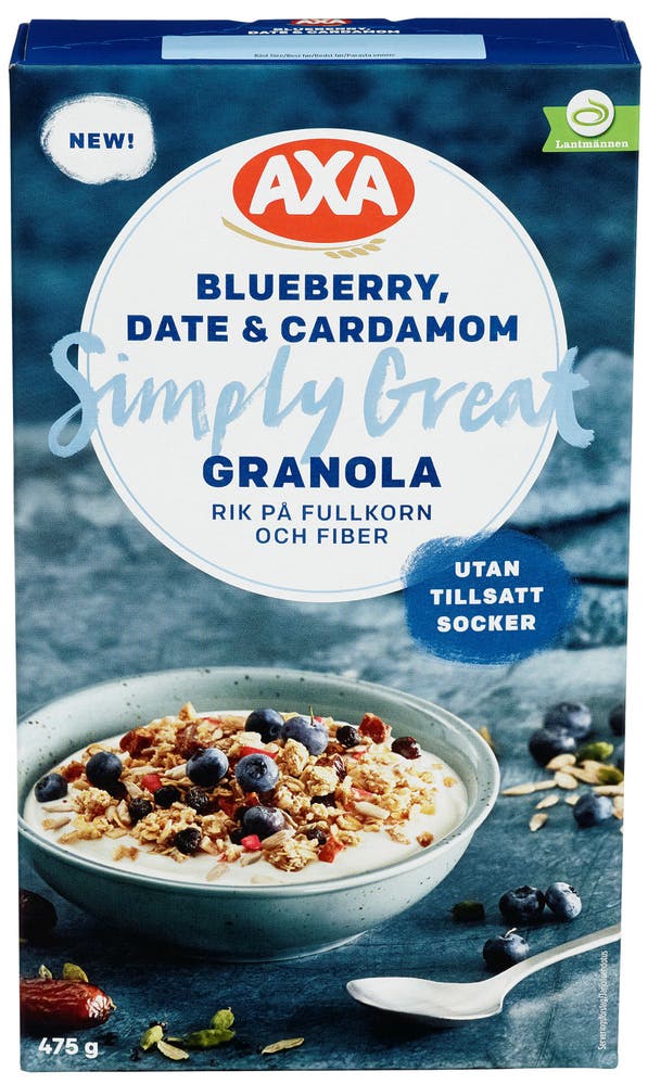 AXA Granola Blåbær Dadler