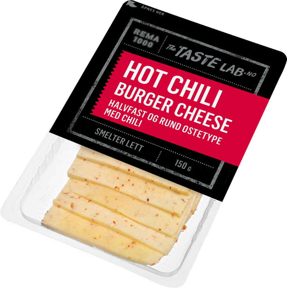 REMA 1000 Hot Chili Burger Cheese