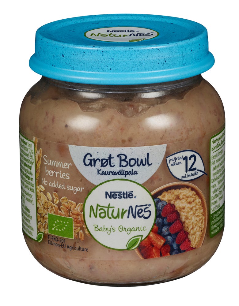 Nestlé Naturnes Grøt Bowl Summer Berries Fra 12 mnd