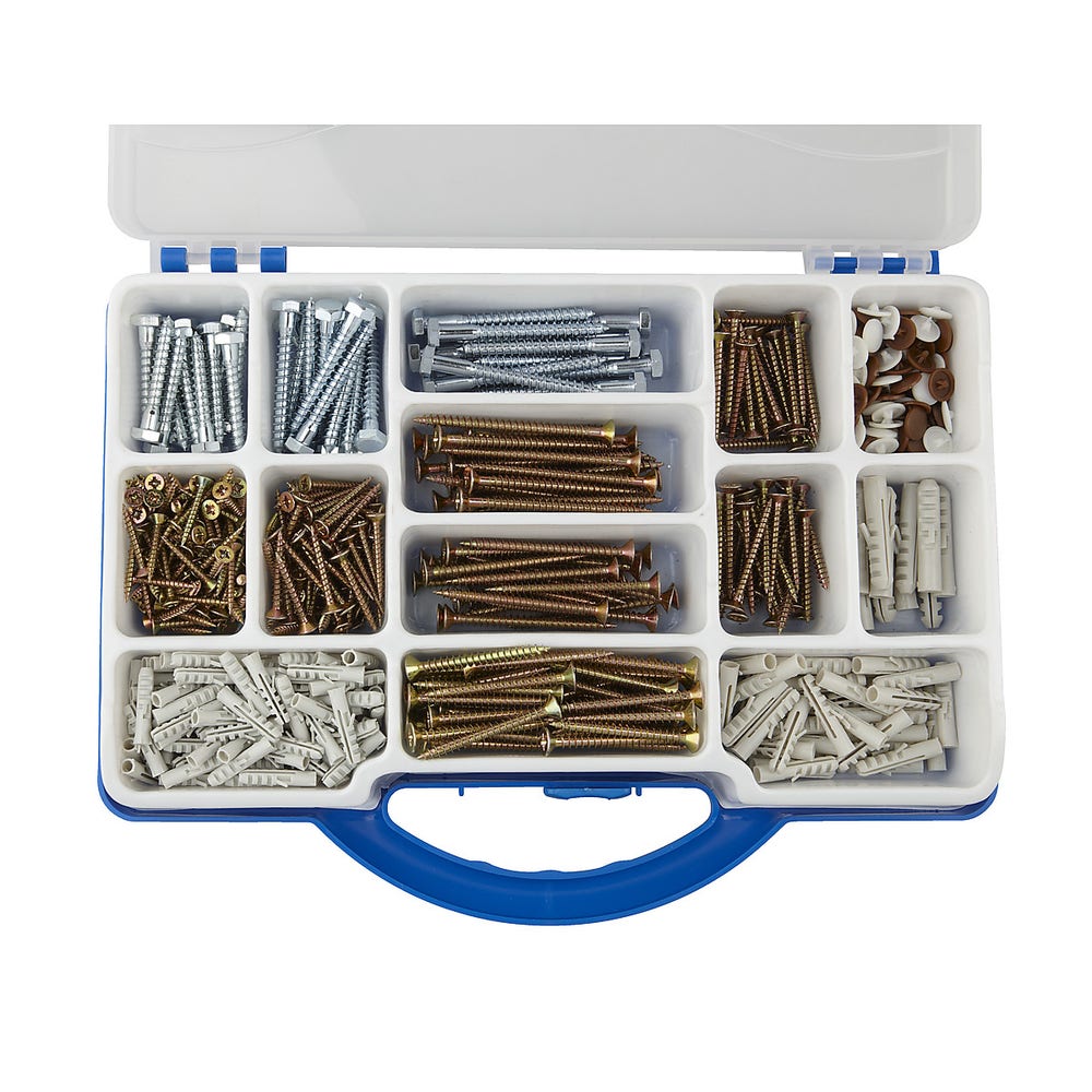 Clas Ohlson Skrue og pluggsett 670 deler