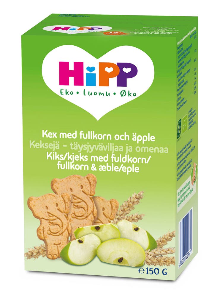 Hipp Kjeks med Fullkorn & Eple Fra 12 mnd