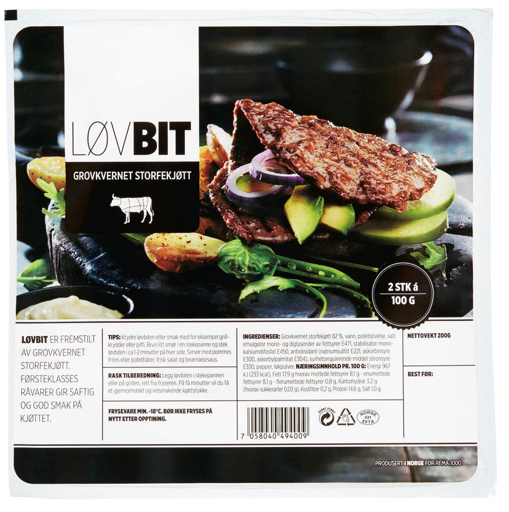 Løvbit 2x100 g