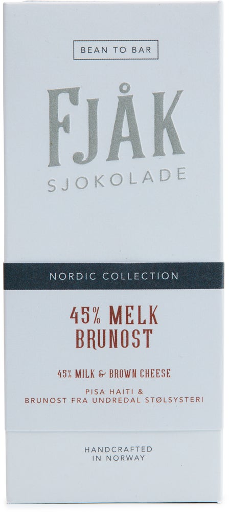 Fjåk 45% Melk &  brunostsjokolade