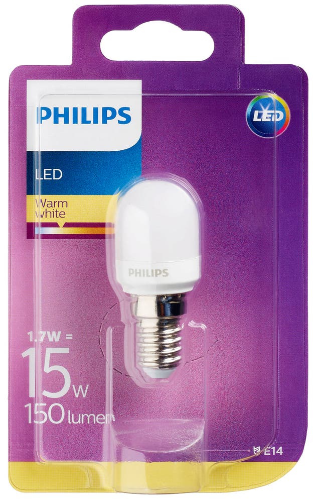 Philips Lyspære Led 15w, E14 Deco T25 Matt