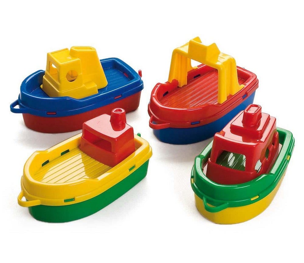 Sprell Båt i plast 15 cm, assortert farge