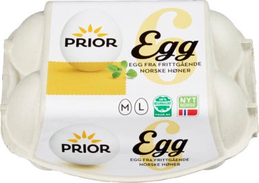 Prior Egg Fra Frittgående Høner Str M/L