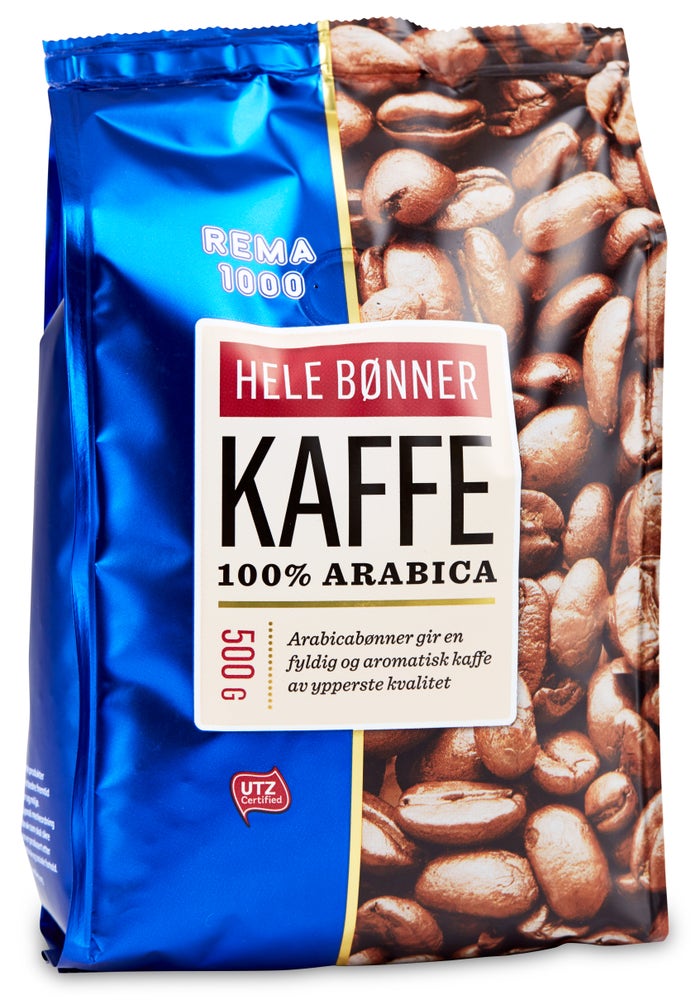 REMA 1000 Kaffe Hele Bønner