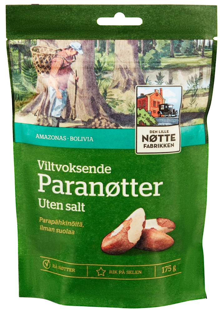Den Lille Nøttefabrikken Paranøtter Viltvoksende Uten salt