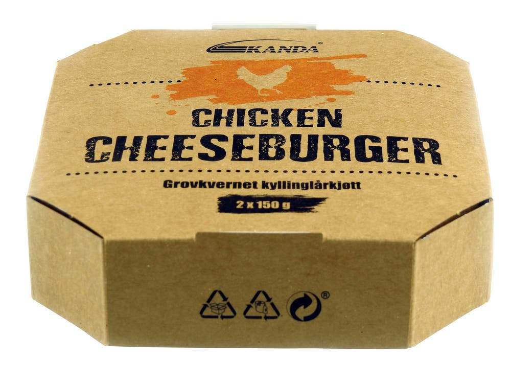 Kanda Chicken Cheeseburger 2 Stk