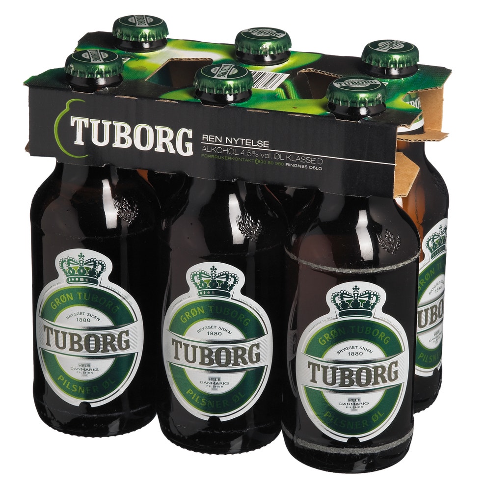 Tuborg Flaske, 6x0,33l