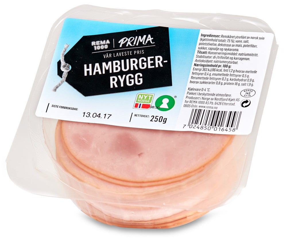 REMA 1000 Prima Hamburgerrygg