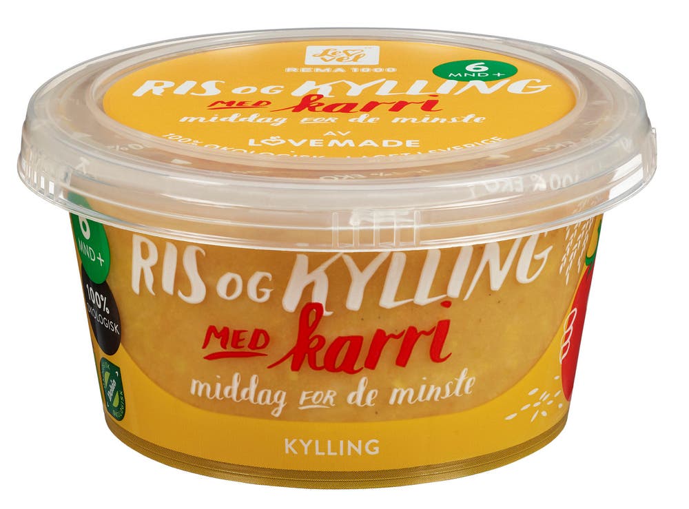 Lev Vel Ris & Kylling med Karri Fra 6 mnd