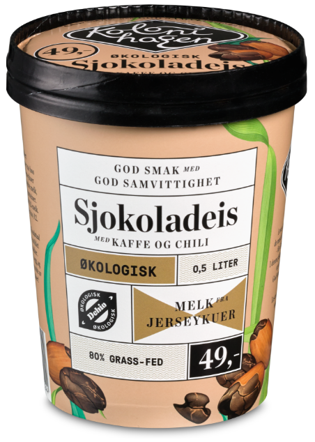 Kolonihagen Sjokoladeis med Kaffe & Chili Økologisk