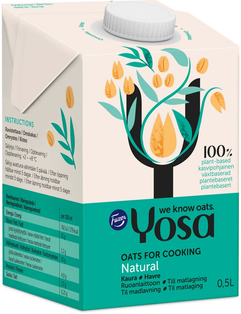 Yosa Havrefløte til Matlaging