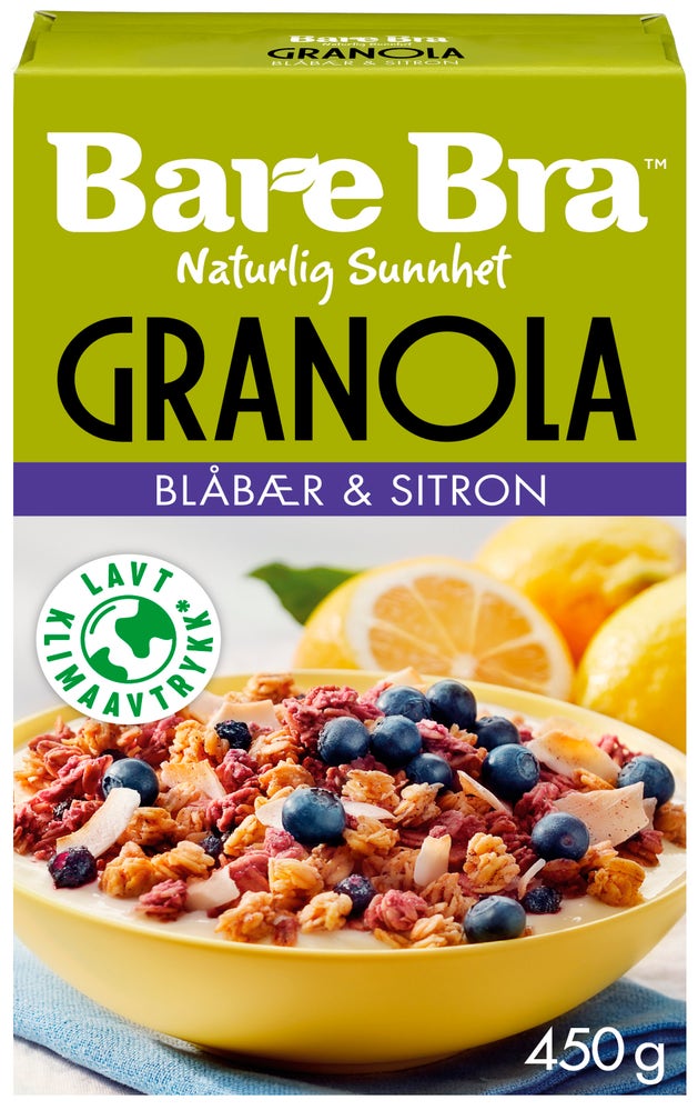 Bare Bra Blåbær & Sitron Granola