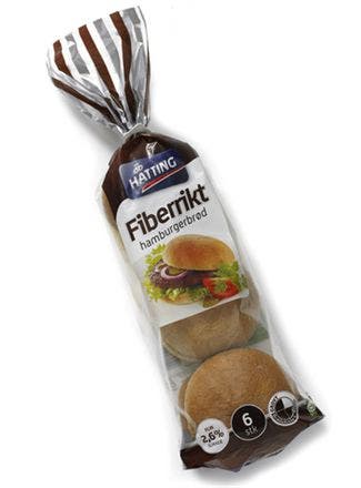 Hatting Fiberrikt Hamburgerbrød