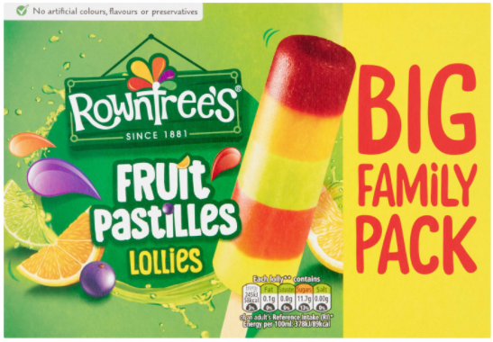 Rowntree's Saftis med Fruktsmak 8 stk