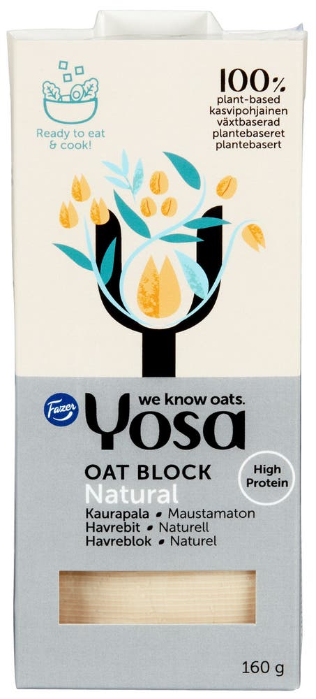 Yosa Havrebit Naturell Proteinrikt Havrebasert Matlagingsprodukt