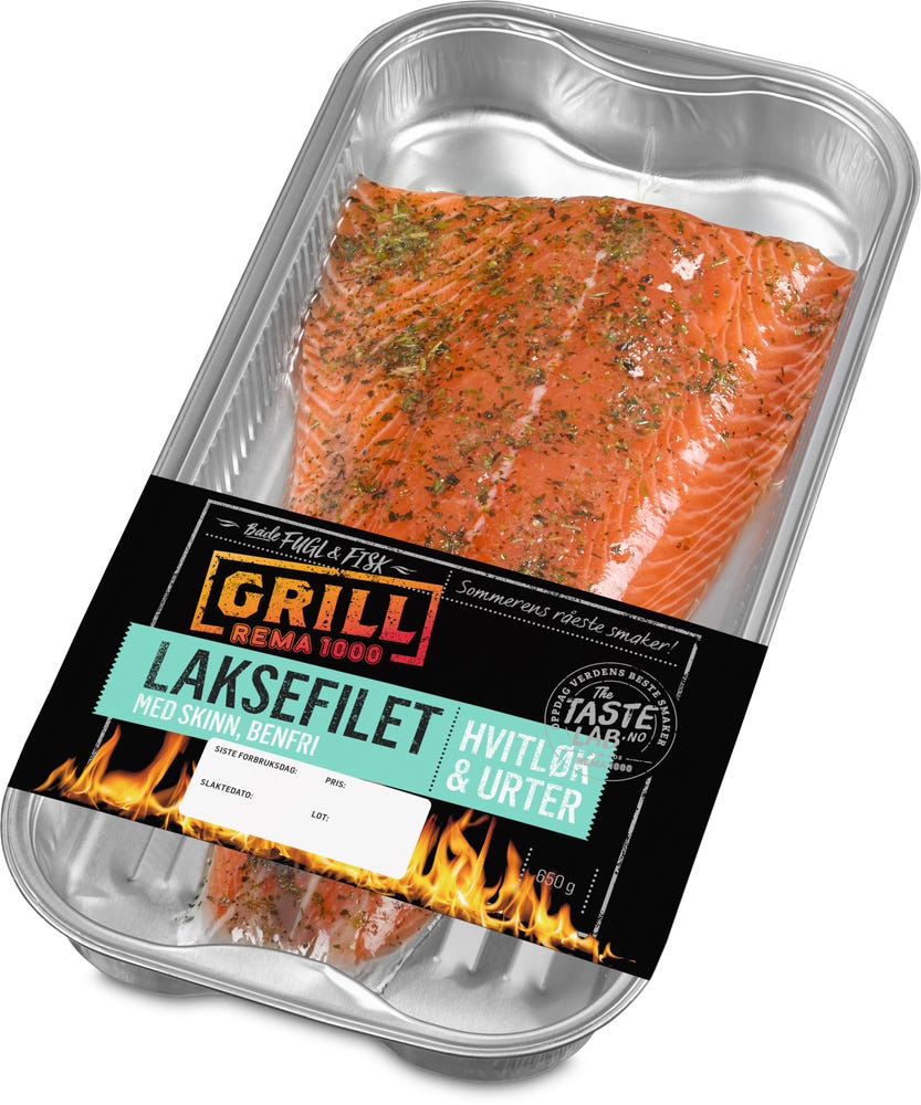 REMA 1000 Laksefilet Hvitløk & Urter