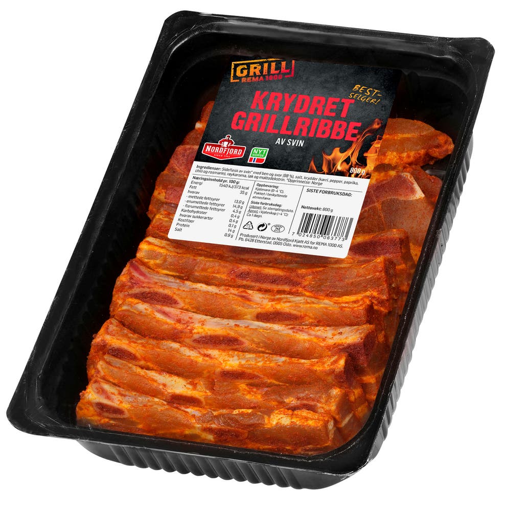 Krydret Grillribbe