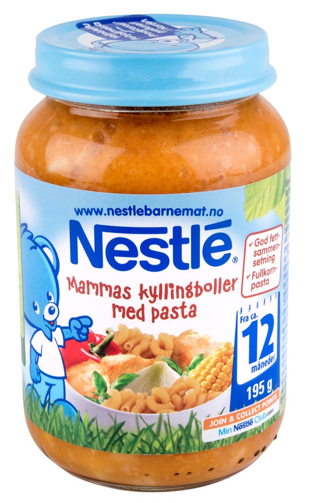 Nestlé Mammas Kyllingboller med Pasta Fra 12 mnd
