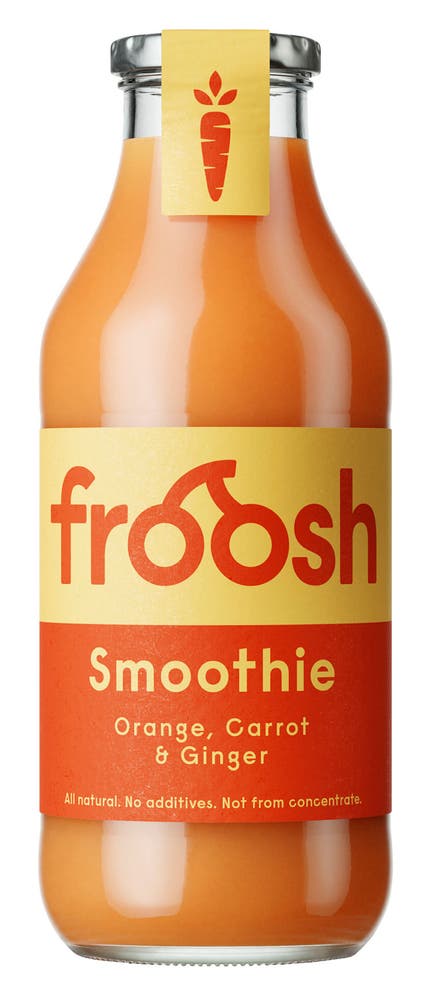 Froosh Smoothie Appelsin, Gulrot & Ingefær