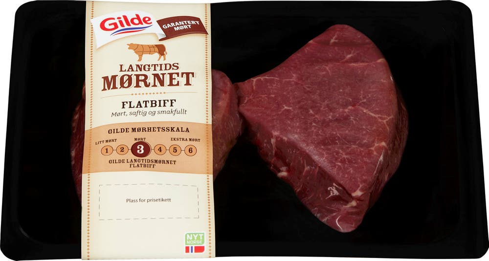 Gilde Storfe Flatbiff Skivet Langtidsmørnet