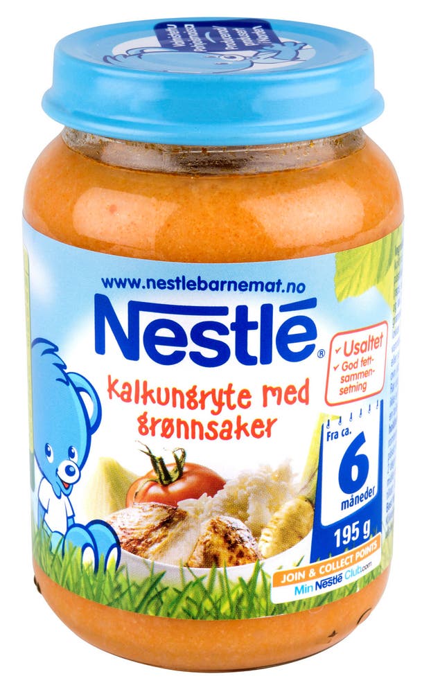 Nestlé Kalkungryte med Grønnsaker Fra 6 mnd