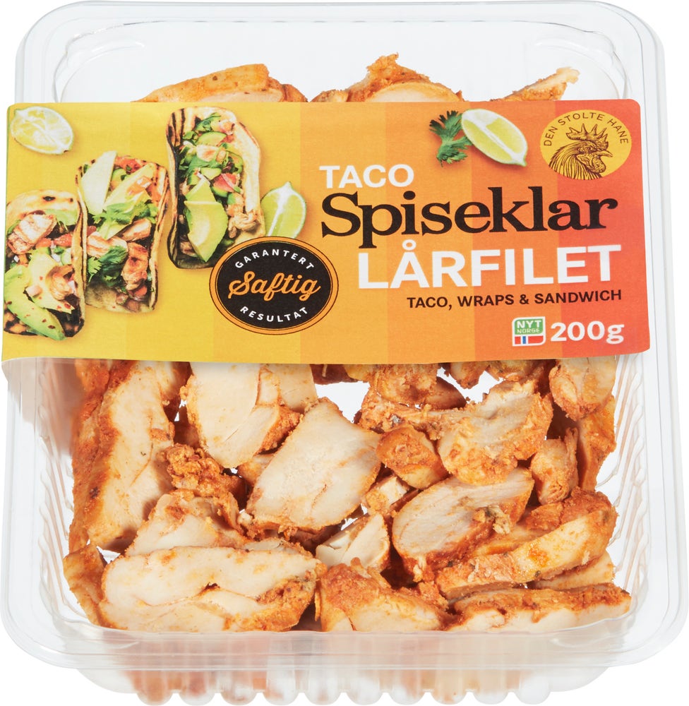 Den Stolte Hane Kylling Lårfilet Stekt & Spiseklar Taco