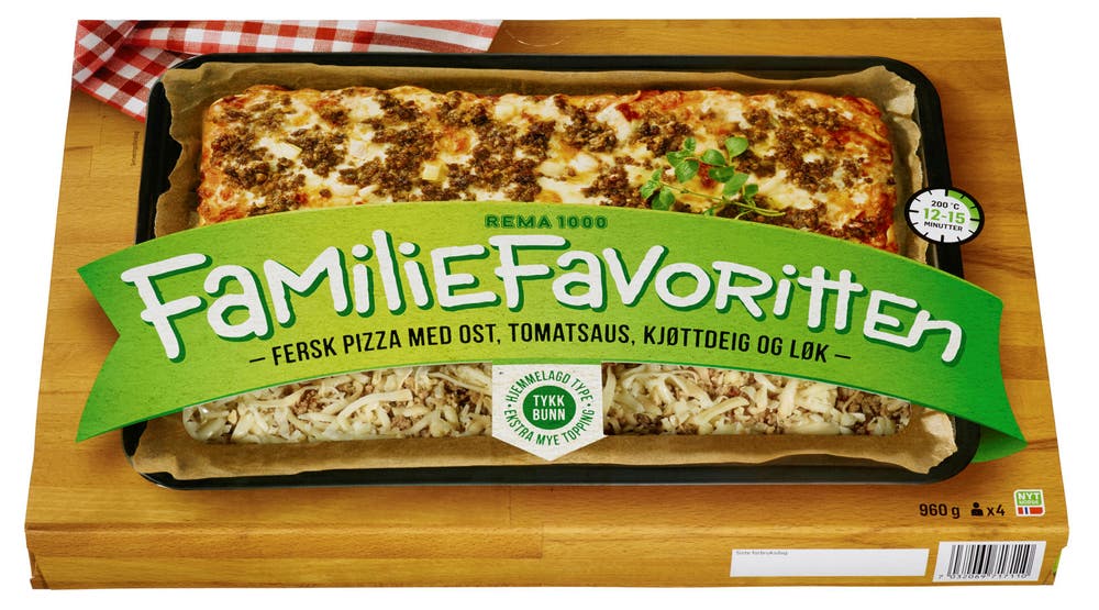 REMA 1000 Pizza Familiefavoritten Fersk