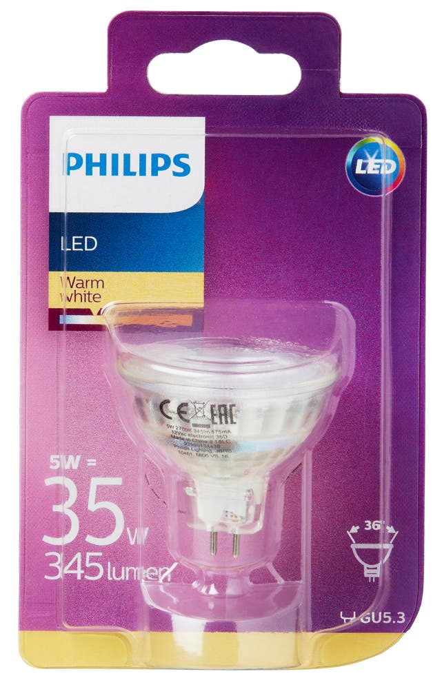 Philips Lyspære Led Spot 35w, Gu5.3, 12v Varmhvit