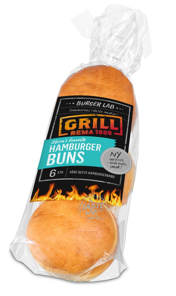 REMA 1000 Hamburger Buns 6 stk