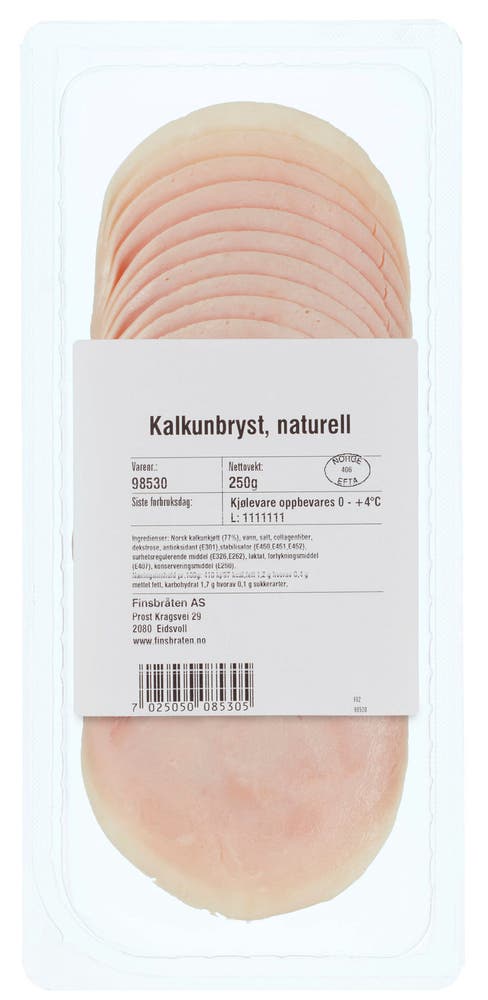 Finsbråten Kalkunbryst Naturell