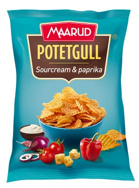 Maarud Potetgull Sourcream & Paprika