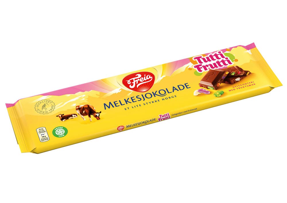 Freia Melkesjokolade Tutti Frutti