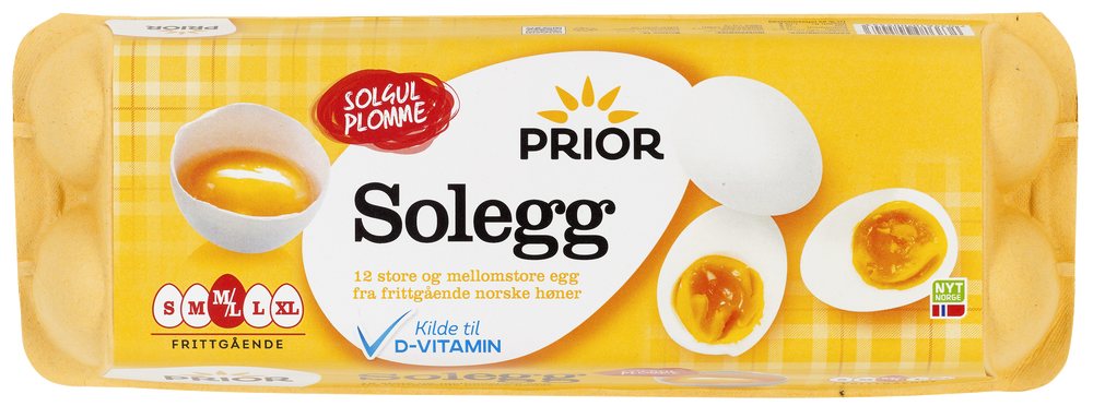 Prior Solegg Frittgående, Medium 12pk