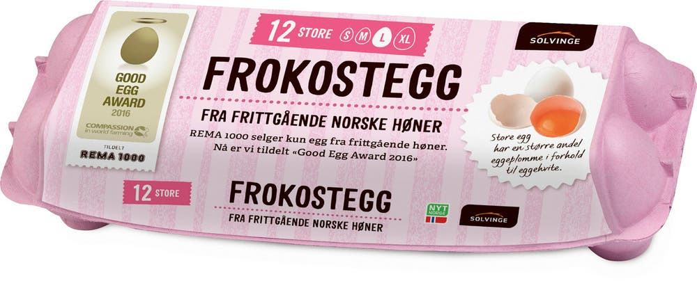 Solvinge Frokostegg Fra Frittgående Høner Str L