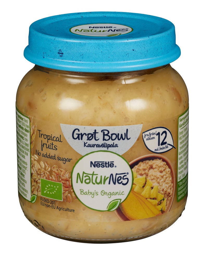 Nestlé Naturnes Grøt Bowl Tropical fra 12 mnd