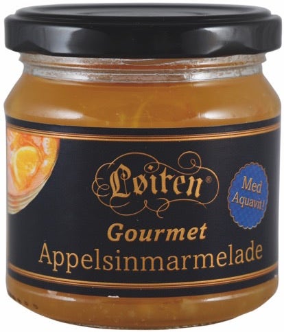 Løiten Appelsinmarmelade gourmet med Aquavit