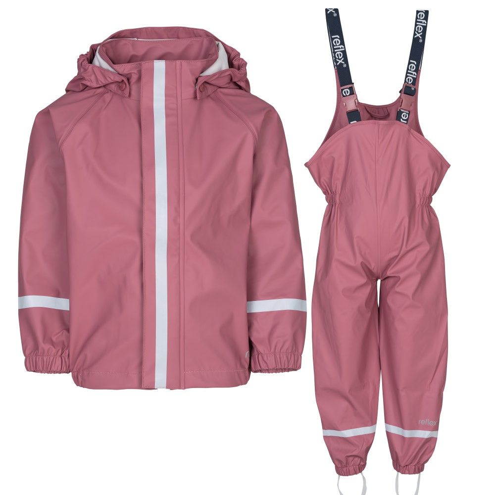 Reflex Regnsett rosa Størrelse 92cm