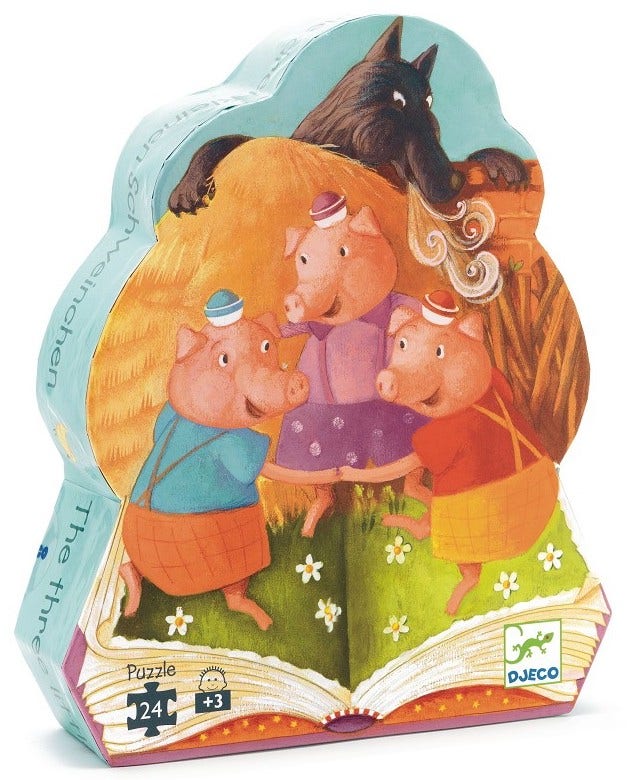 Sprell Eventyrpuslespill De tre grisene, 24 biter