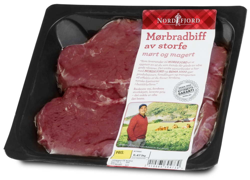 Nordfjord Mørbradbiff Ca 340-450g