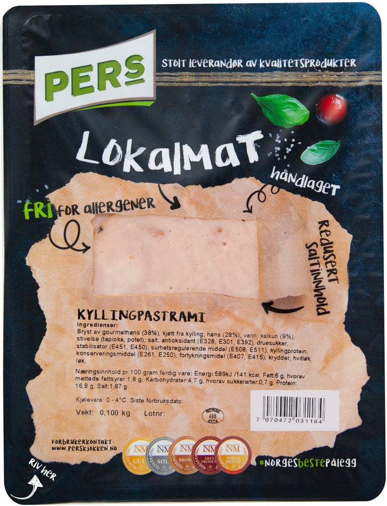 Pers Kjøkken Kyllingpastrami