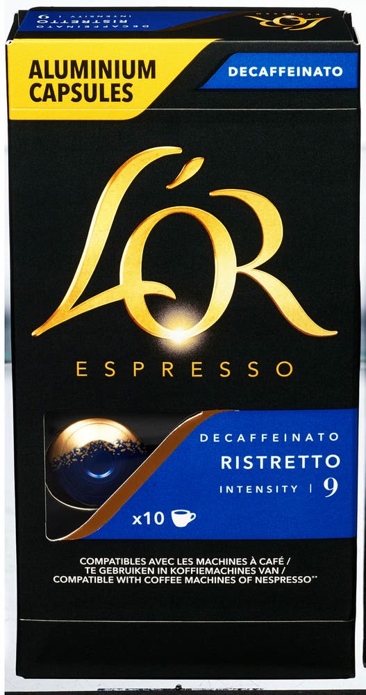 L'or Kaffekapsler Ristretto Decaf Intensity 9